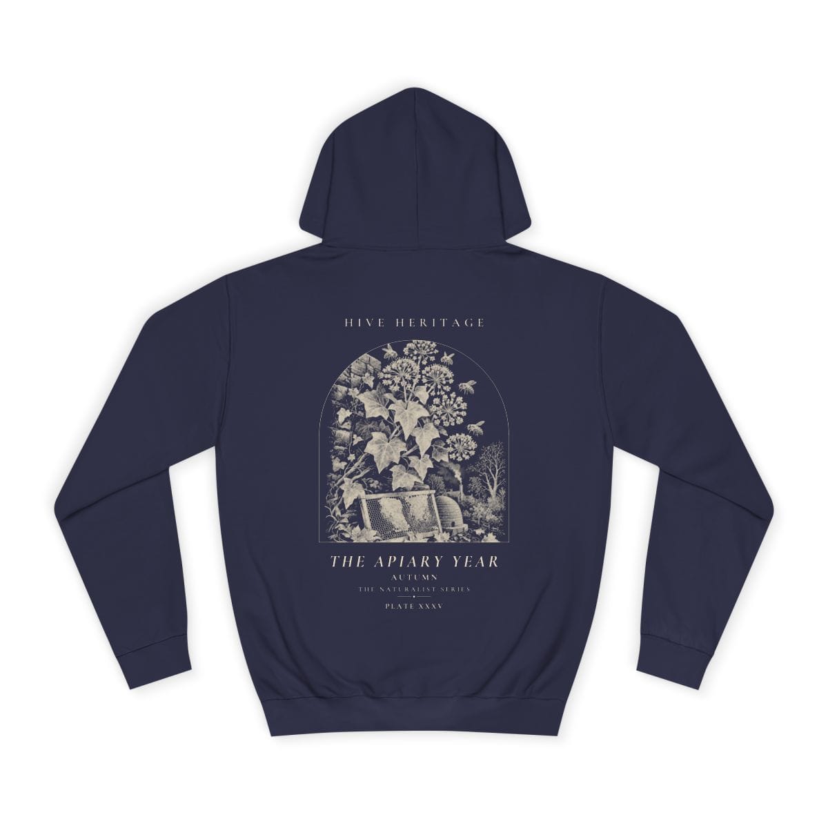Autumn - Naturalist Heavyweight Hoodie in Oxford Navy