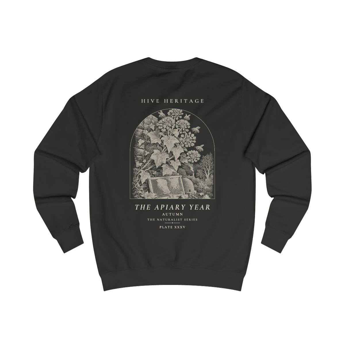 Autumn - Naturalist Crew Sweatshirt in Jet Black