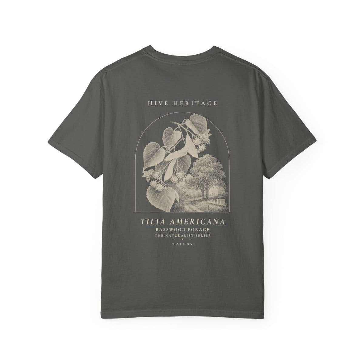 Basswood Forage - Naturalist Heavyweight T-Shirt in Pepper