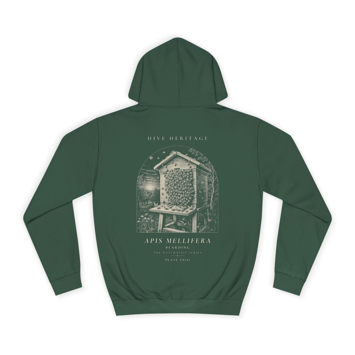 Bearding - Naturalist Heavyweight Hoodie in Bottle Green