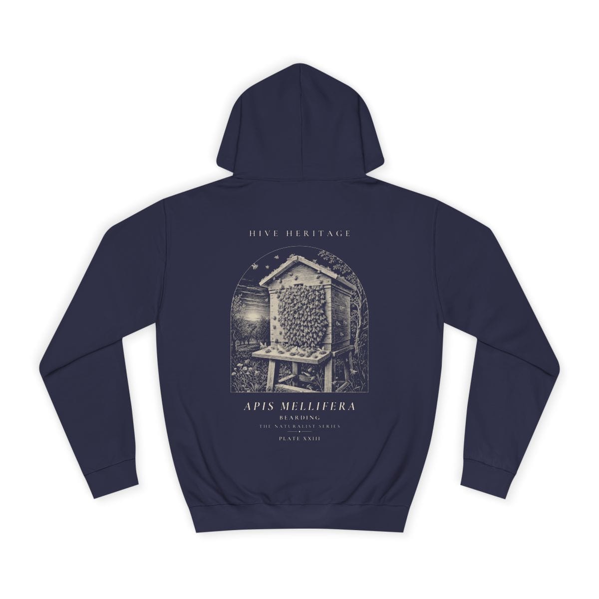 Bearding - Naturalist Heavyweight Hoodie in Oxford Navy