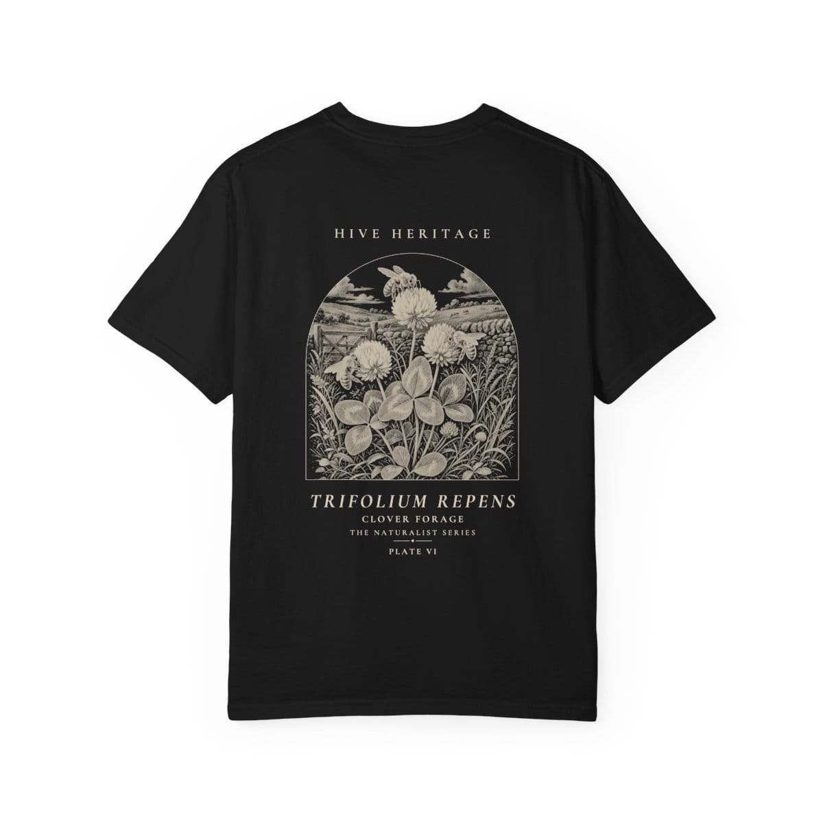 Clover Forage - Naturalist Heavyweight T-Shirt · Black / S