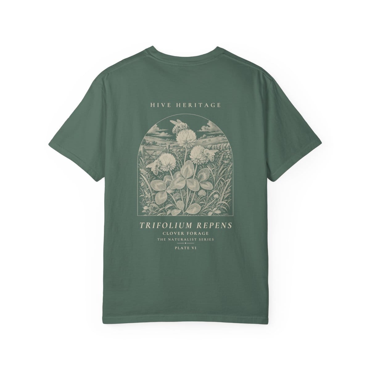 Clover Forage - Naturalist Heavyweight T-Shirt in Blue Spruce