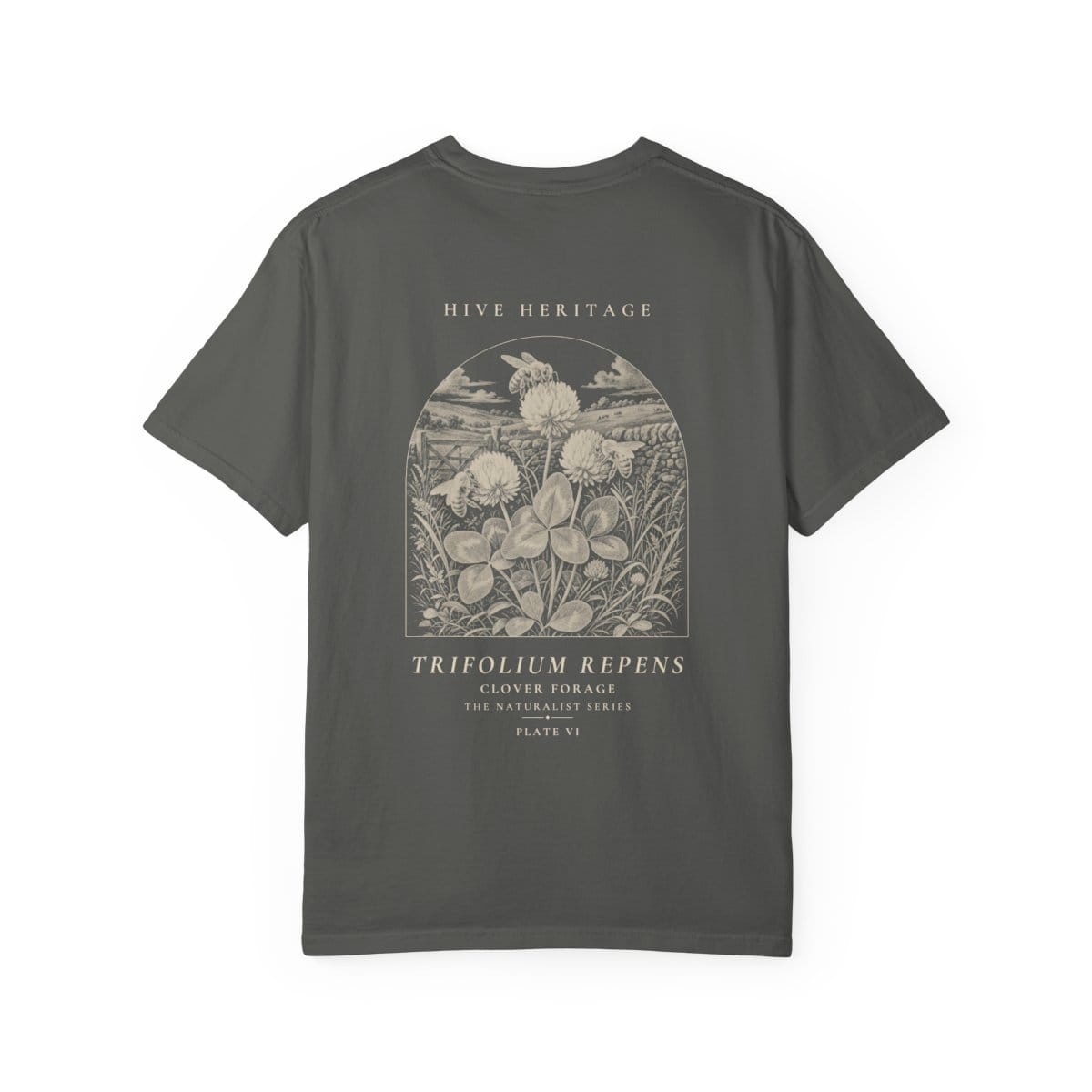 Clover Forage - Naturalist Heavyweight T-Shirt in Pepper