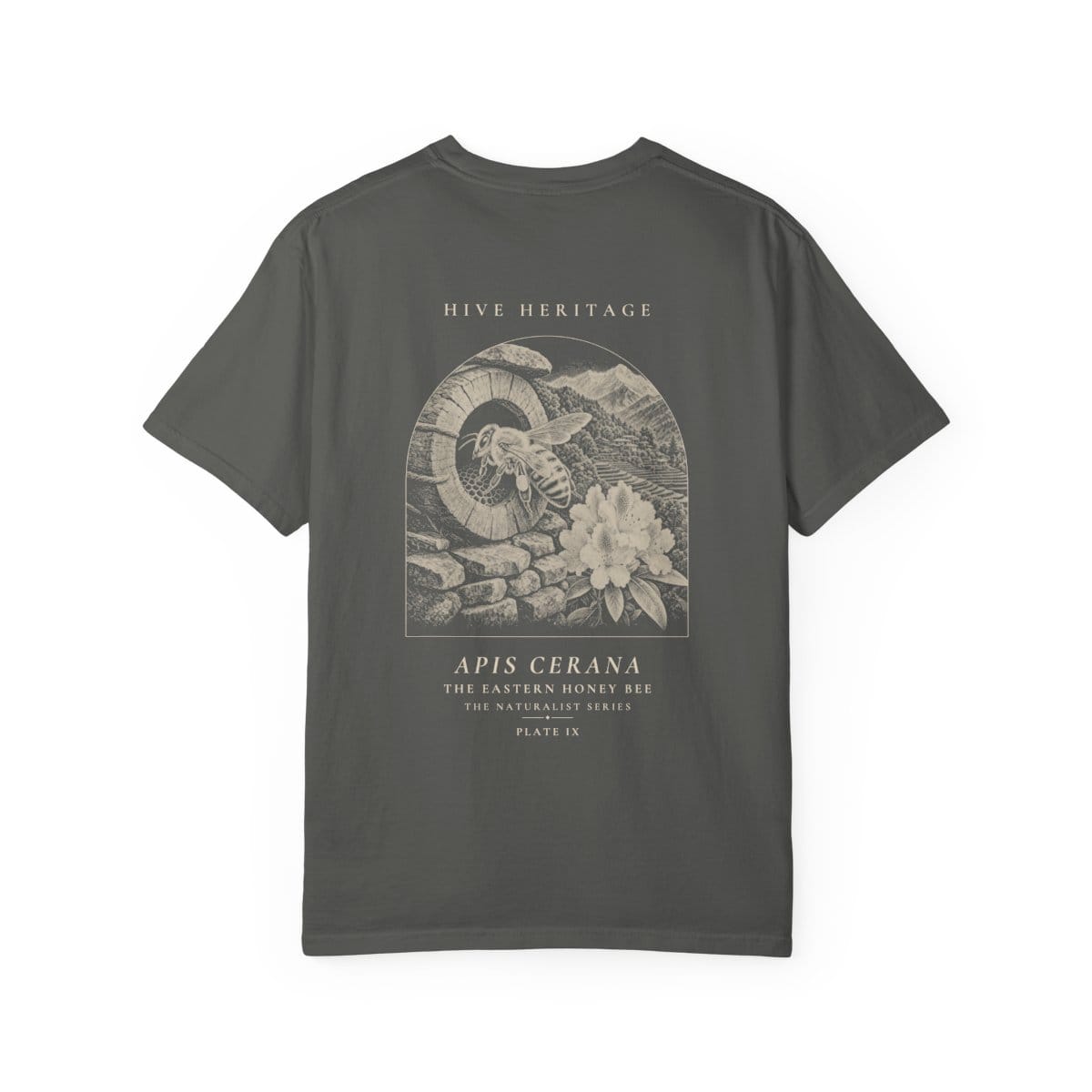 The Eastern Honey Bee - Naturalist Heavyweight T-Shirt in Pepper