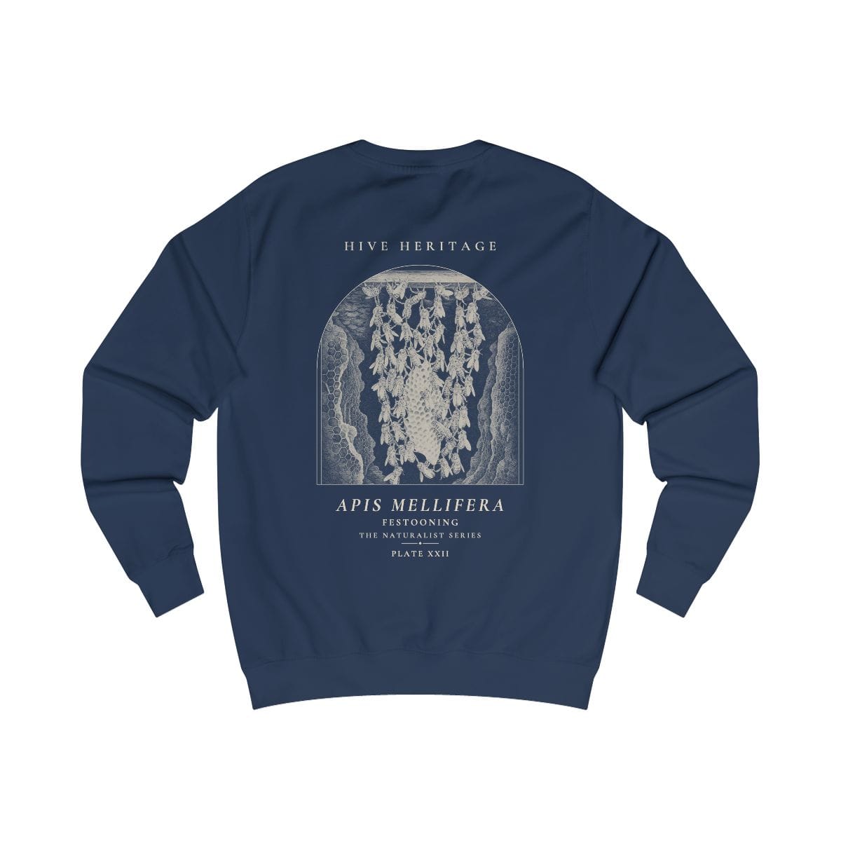 Festooning - Naturalist Crew Sweatshirt in Oxford Navy