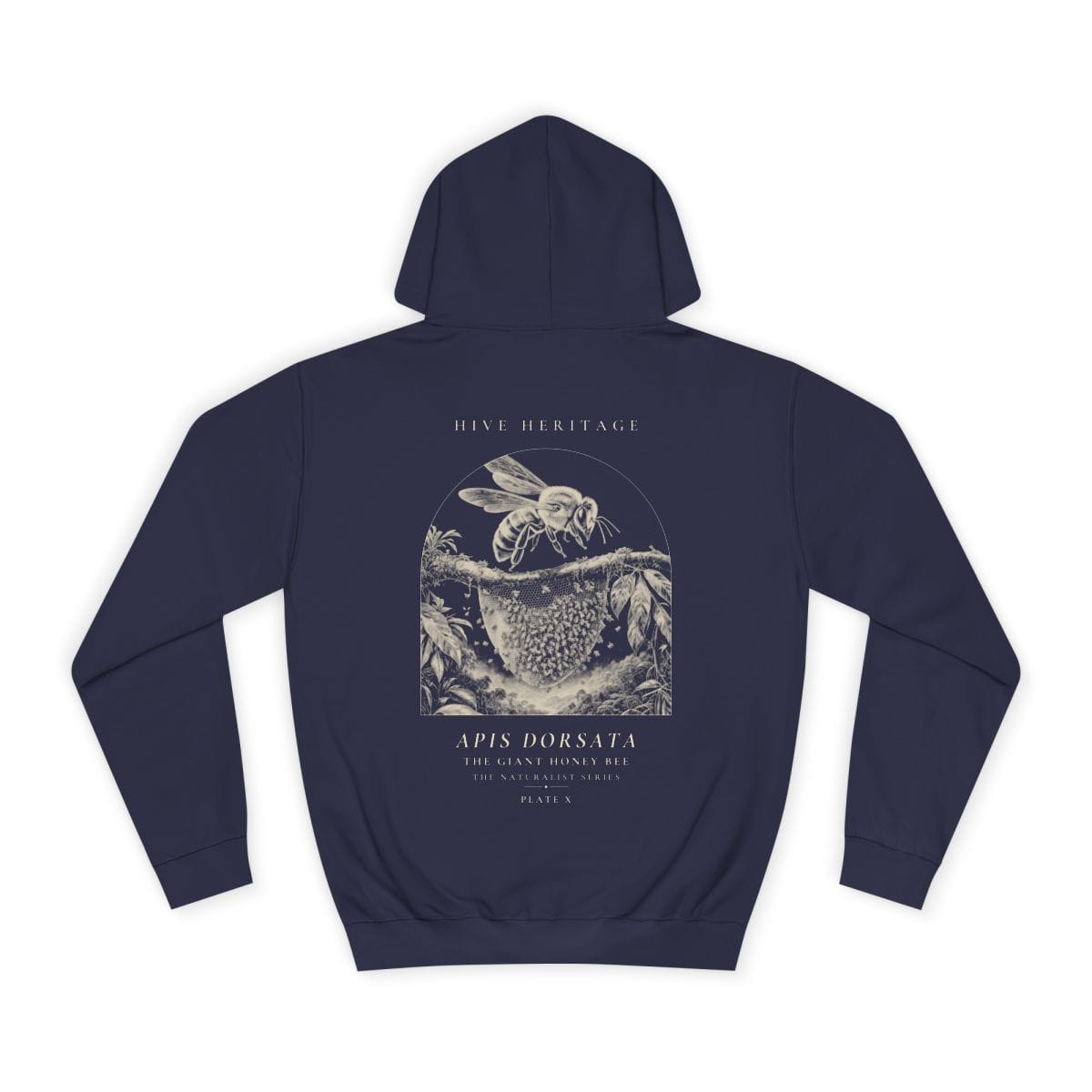 The Giant Honey Bee - Naturalist Heavyweight Hoodie in Oxford Navy
