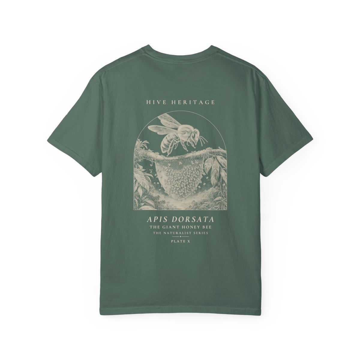 The Giant Honey Bee - Naturalist Heavyweight T-Shirt in Blue Spruce