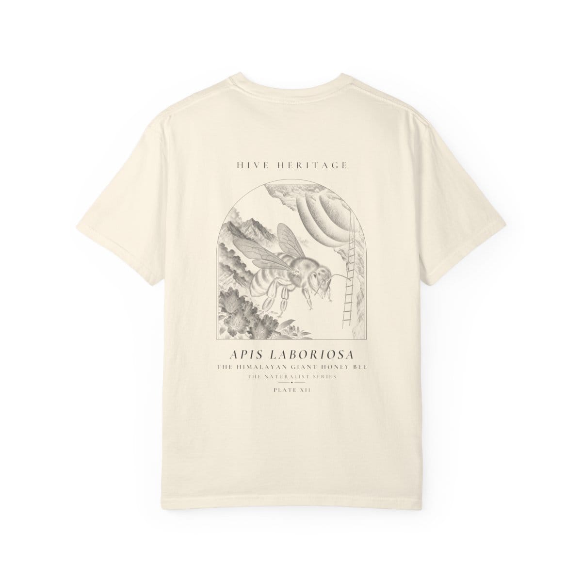 The Himalayan Giant Honey Bee - Naturalist Heavyweight T-Shirt in Ivory