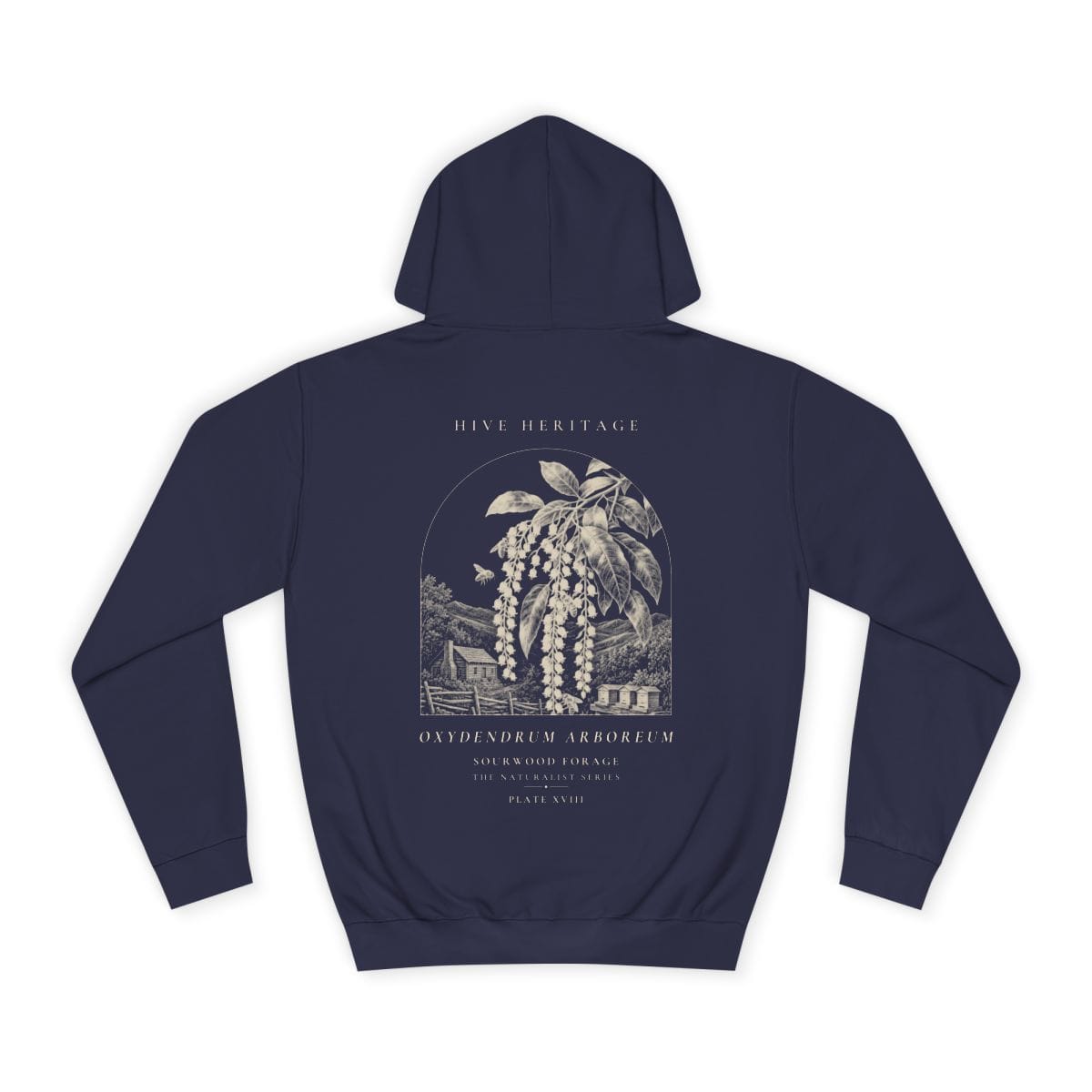 Sourwood Forage - Naturalist Heavyweight Hoodie in Oxford Navy