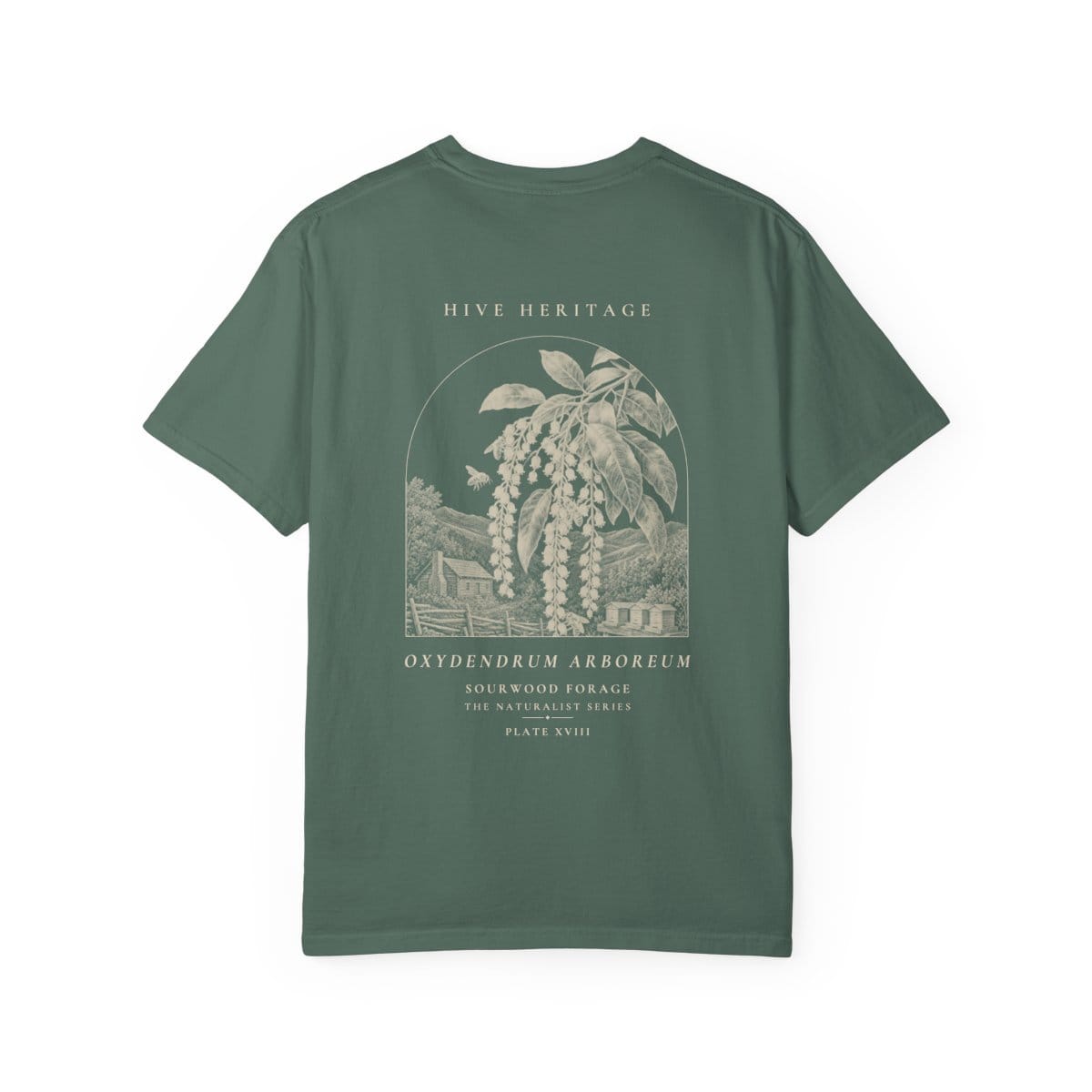 Sourwood Forage - Naturalist Heavyweight T-Shirt in Blue Spruce