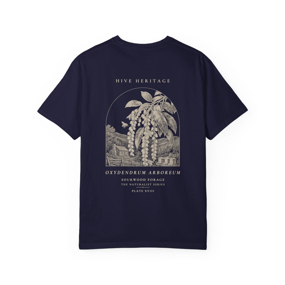Sourwood Forage - Naturalist Heavyweight T-Shirt in True Navy