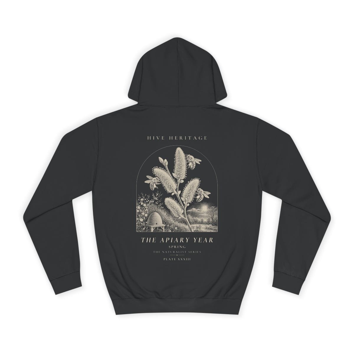 Spring - Naturalist Heavyweight Hoodie · Jet Black / S