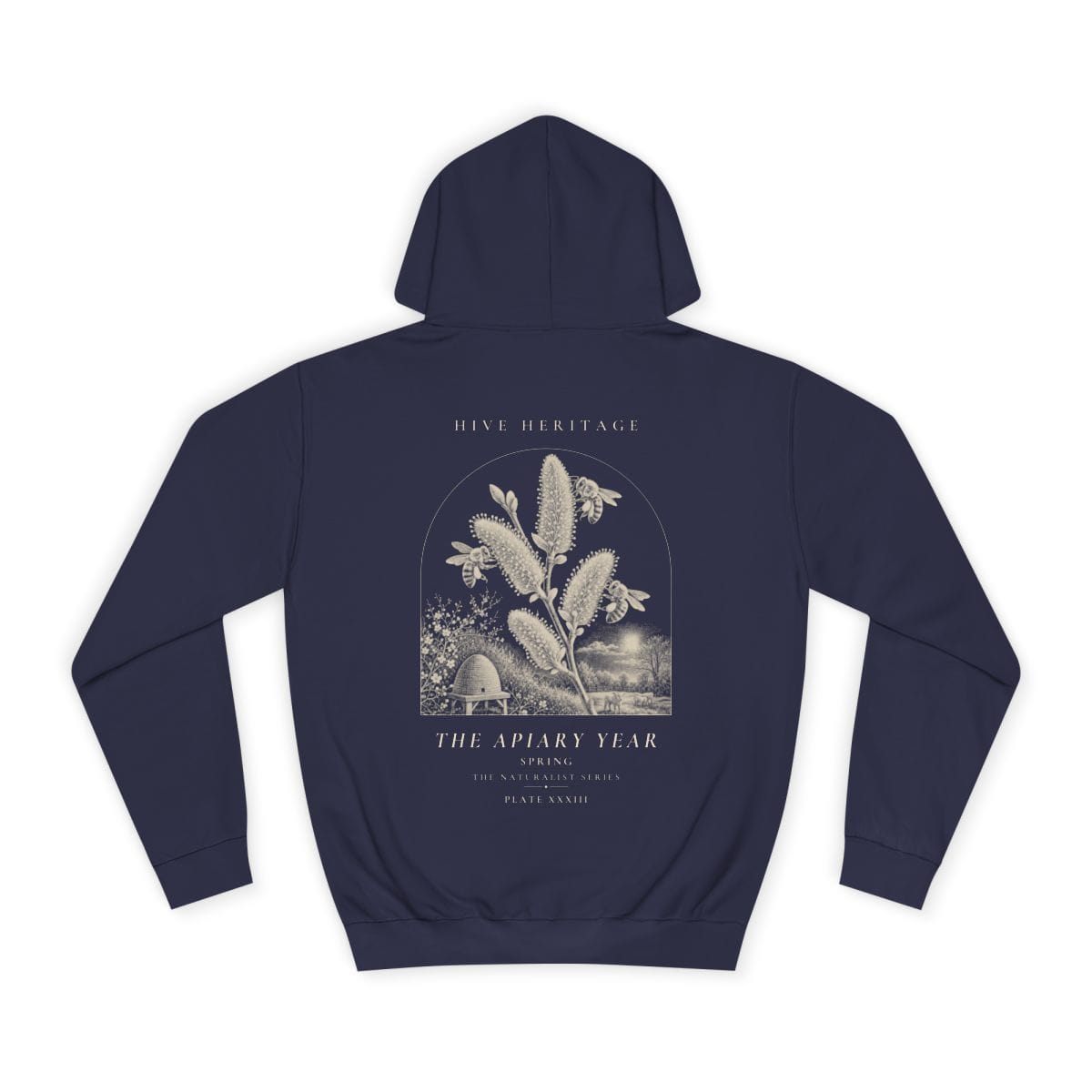 Spring - Naturalist Heavyweight Hoodie in Oxford Navy