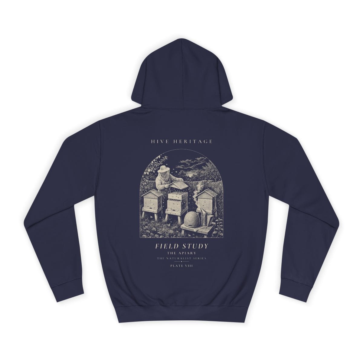 The Apiary - Naturalist Heavyweight Hoodie in Oxford Navy