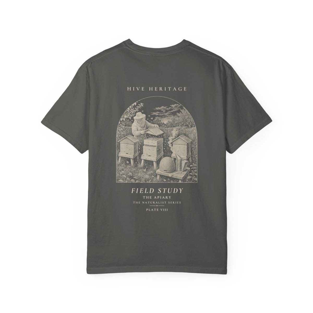 The Apiary - Naturalist Heavyweight T-Shirt in Pepper