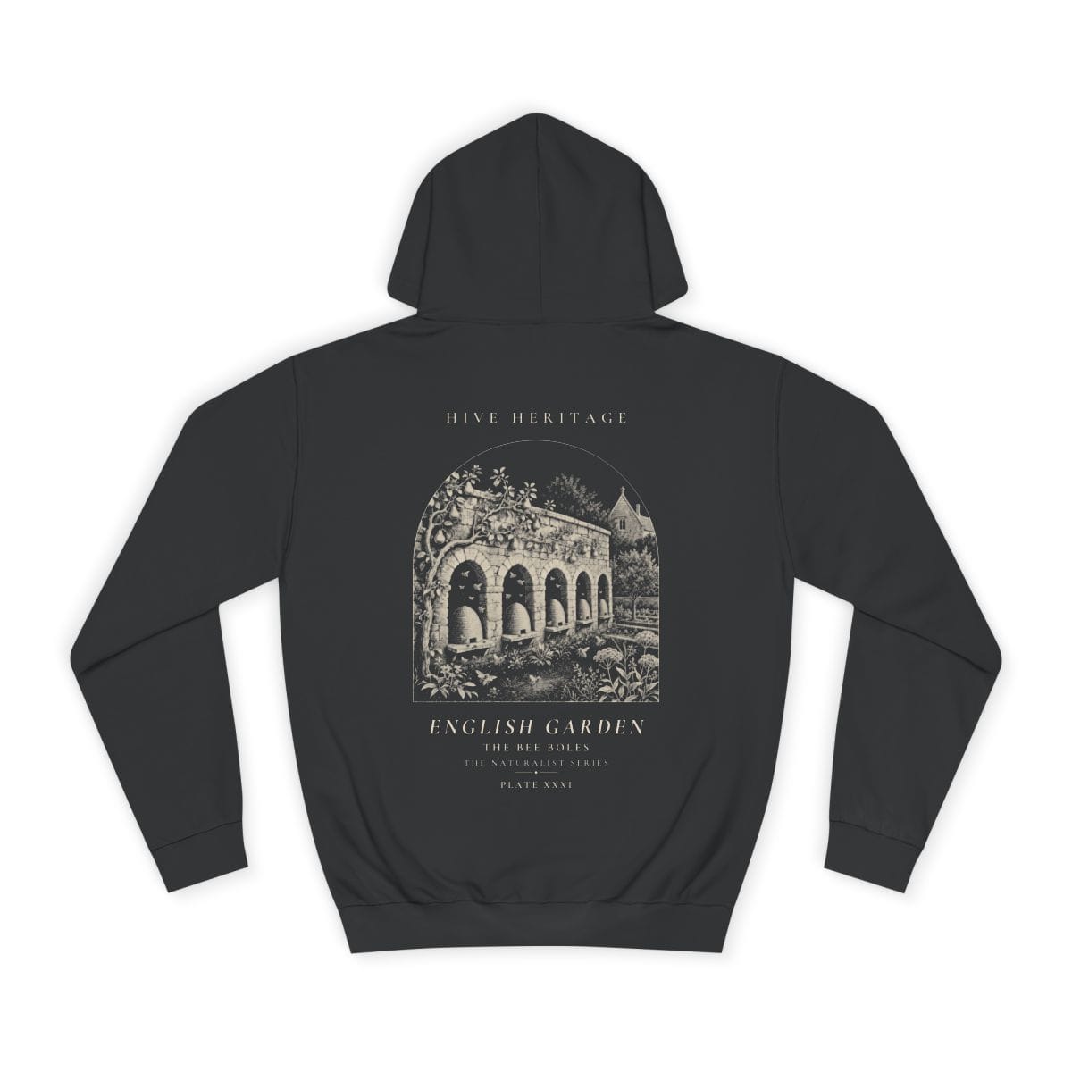 The Bee Boles - Naturalist Heavyweight Hoodie in Jet Black