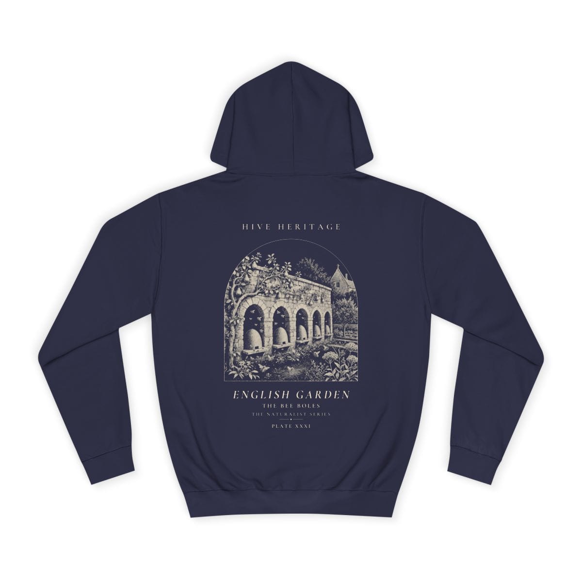 The Bee Boles - Naturalist Heavyweight Hoodie in Oxford Navy
