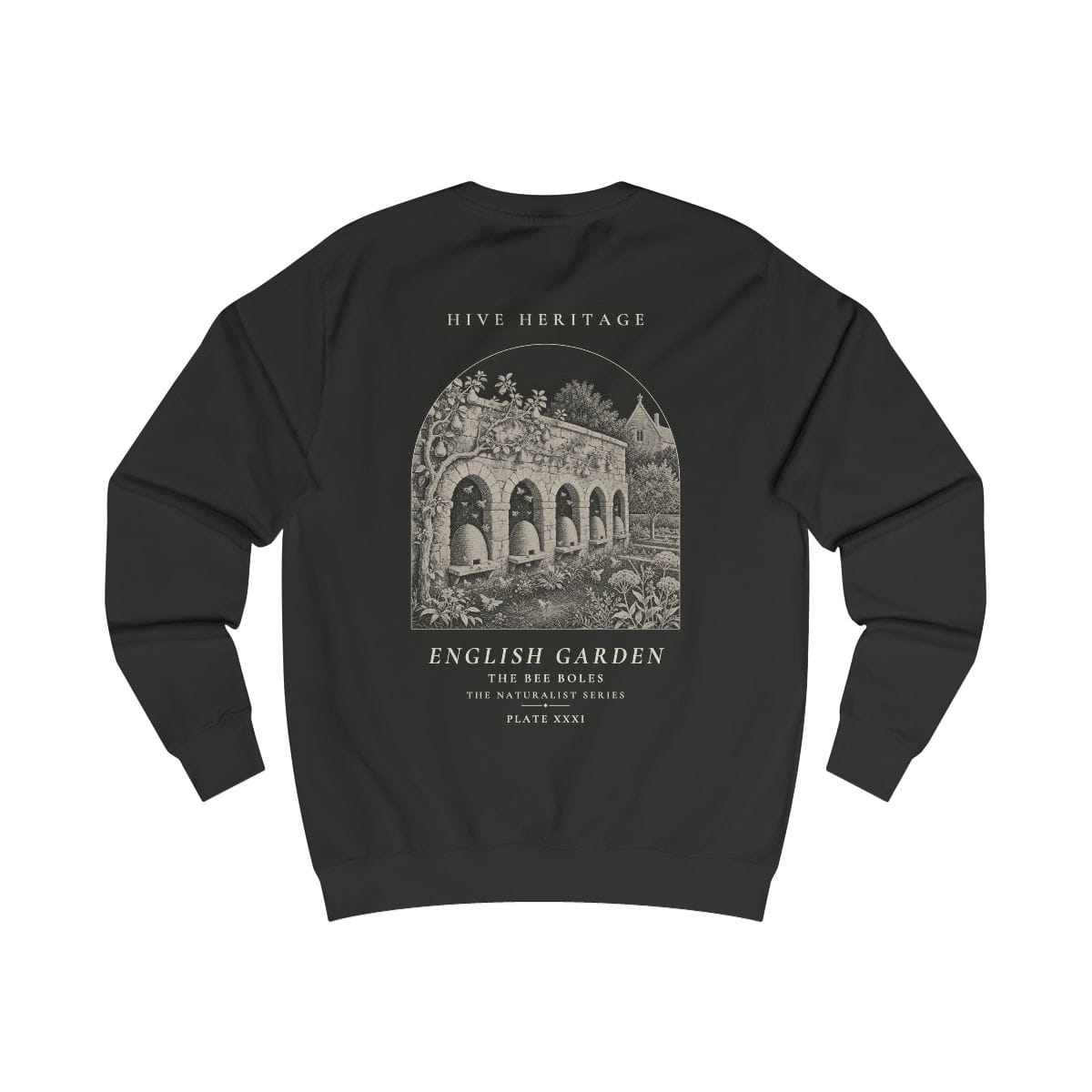 The Bee Boles - Naturalist Crew Sweatshirt in Jet Black