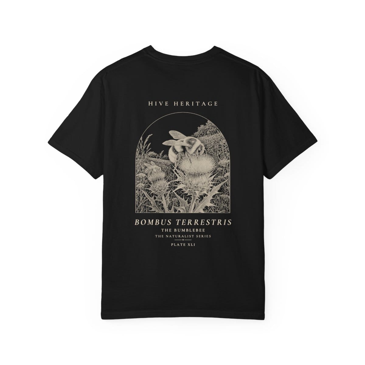The Bumblebee - Naturalist Heavyweight T-Shirt · Black / S