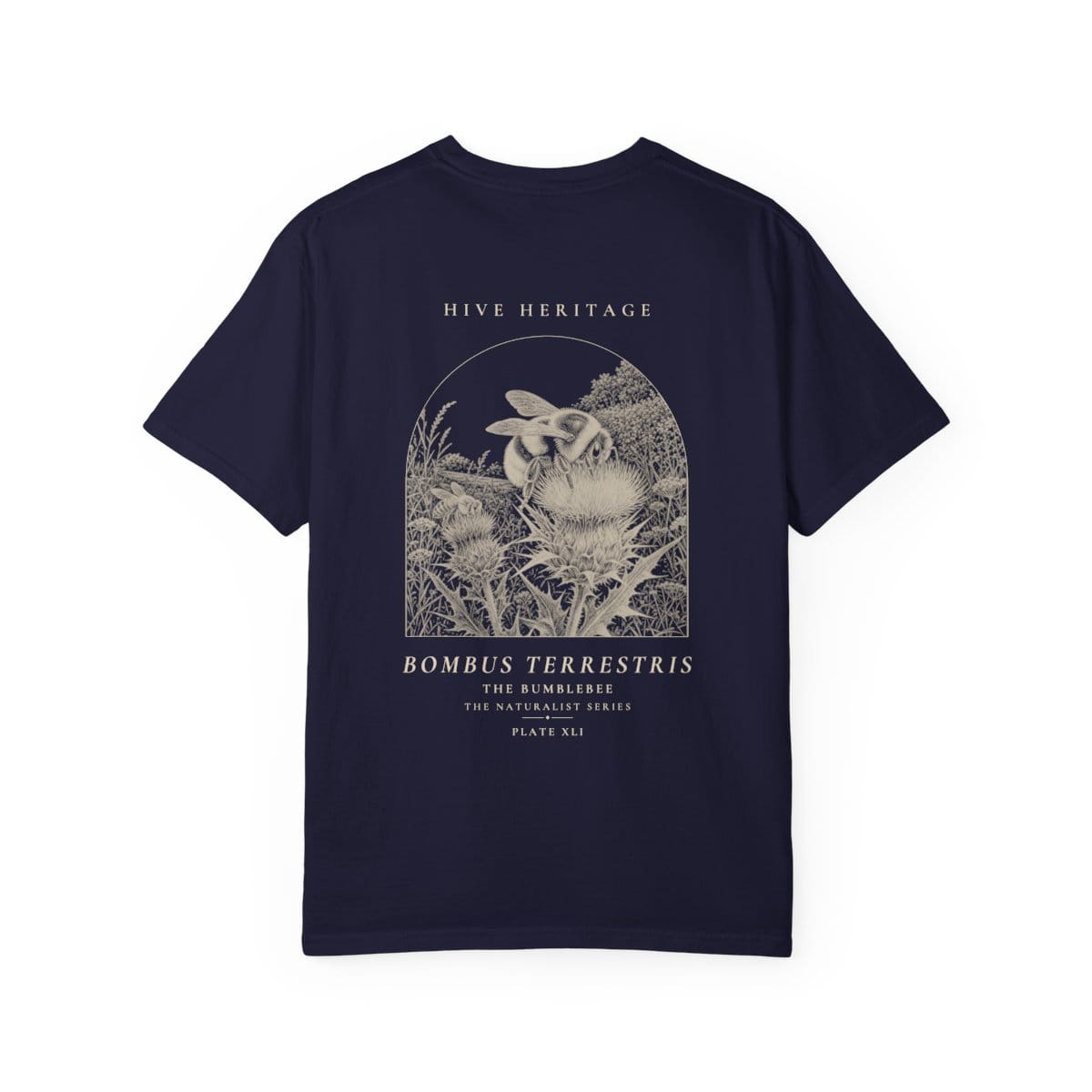The Bumblebee - Naturalist Heavyweight T-Shirt in True Navy