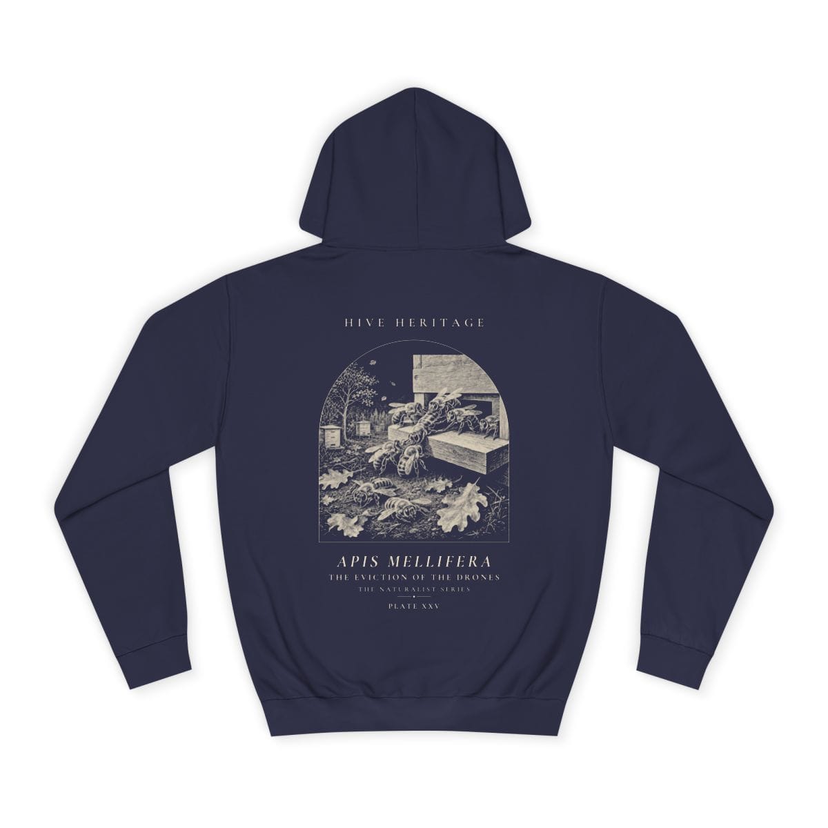 The Eviction of the Drones - Naturalist Heavyweight Hoodie in Oxford Navy