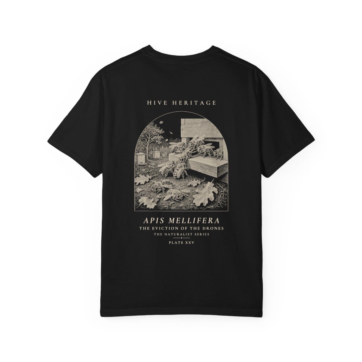 The Eviction of the Drones - Naturalist Heavyweight T-Shirt · Black / S