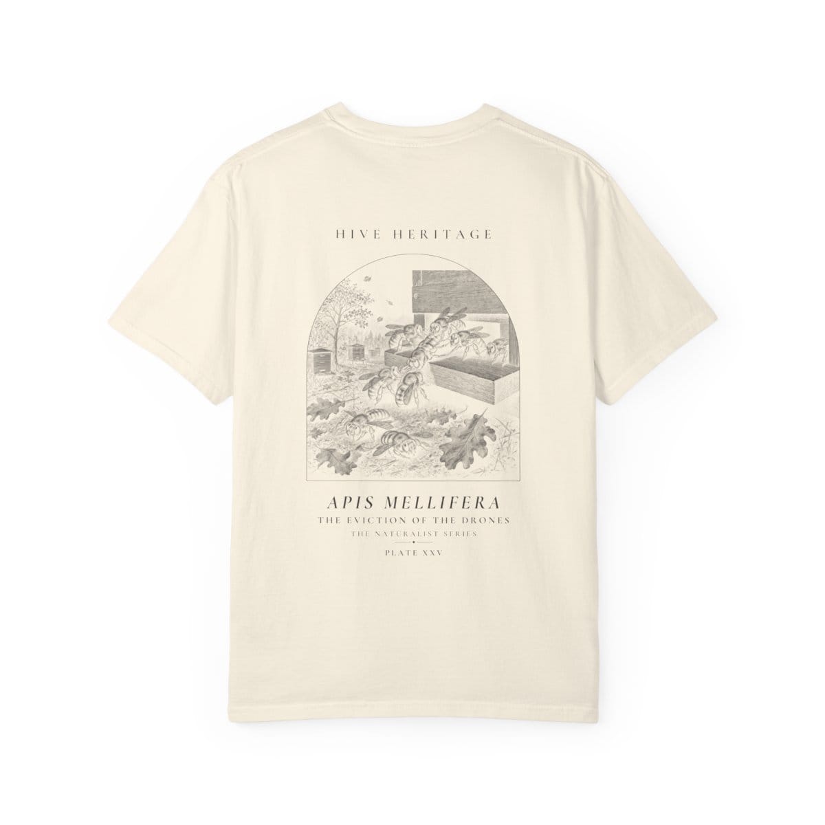 The Eviction of the Drones - Naturalist Heavyweight T-Shirt in Ivory