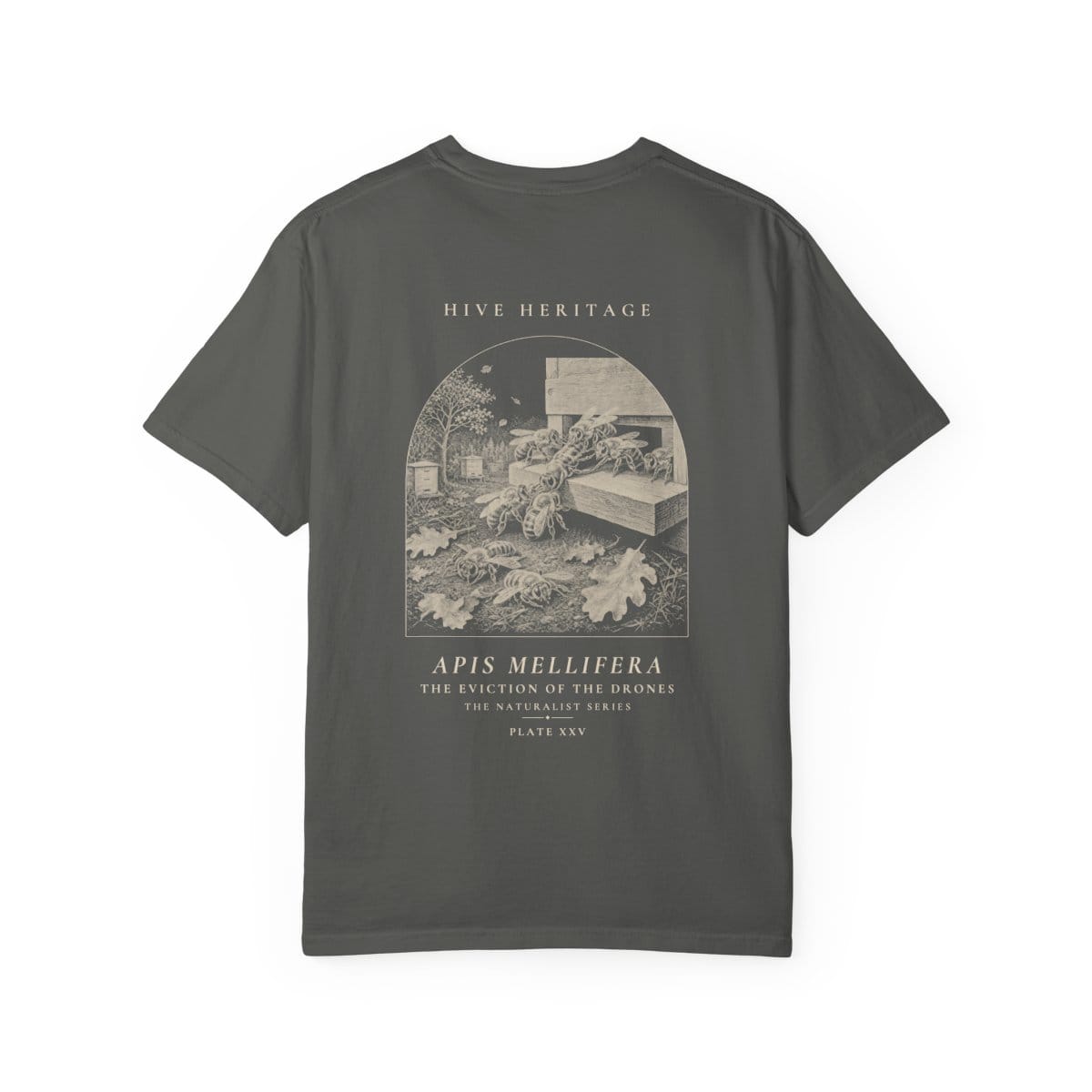 The Eviction of the Drones - Naturalist Heavyweight T-Shirt in Pepper
