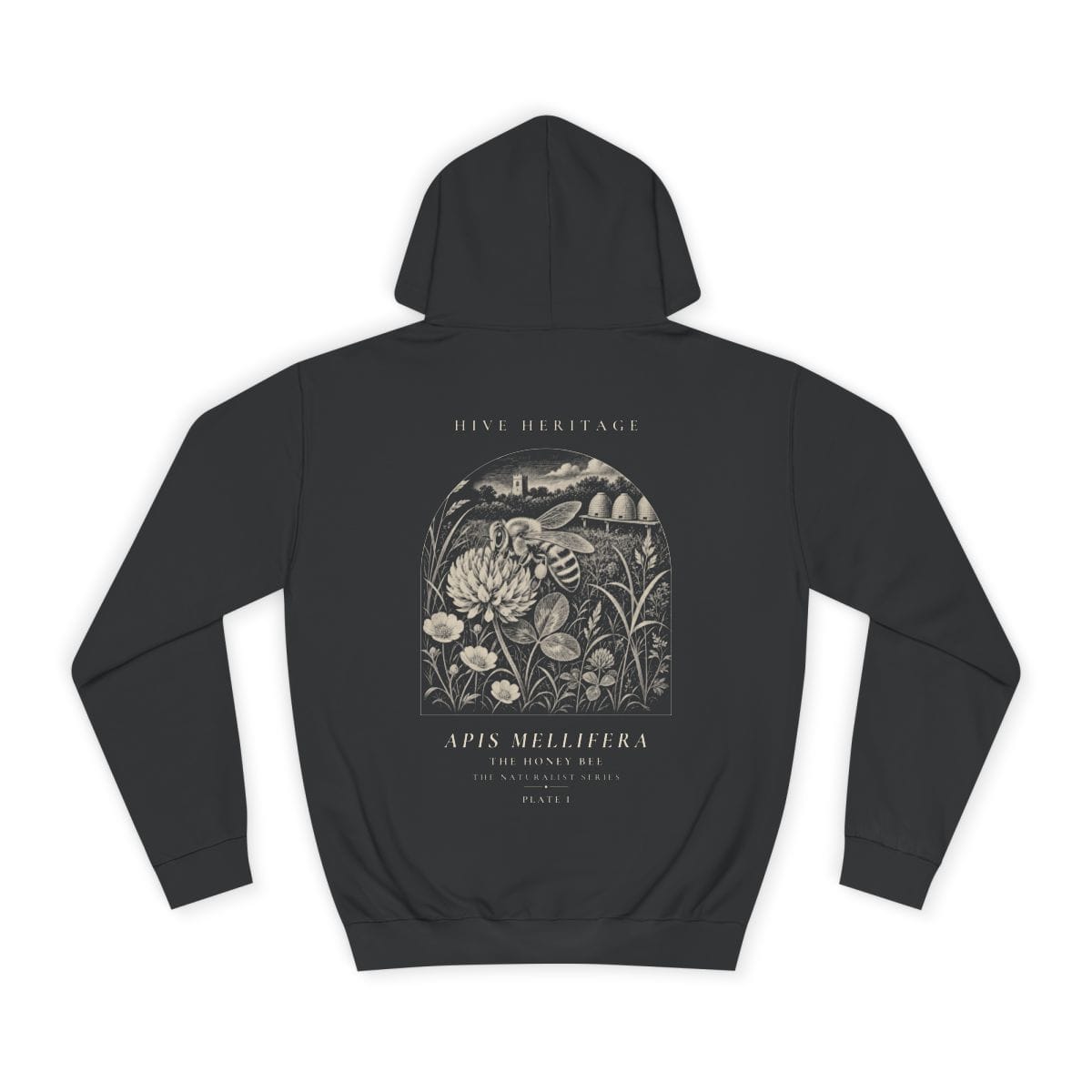 The Honey Bee - Naturalist Heavyweight Hoodie · Jet Black / S
