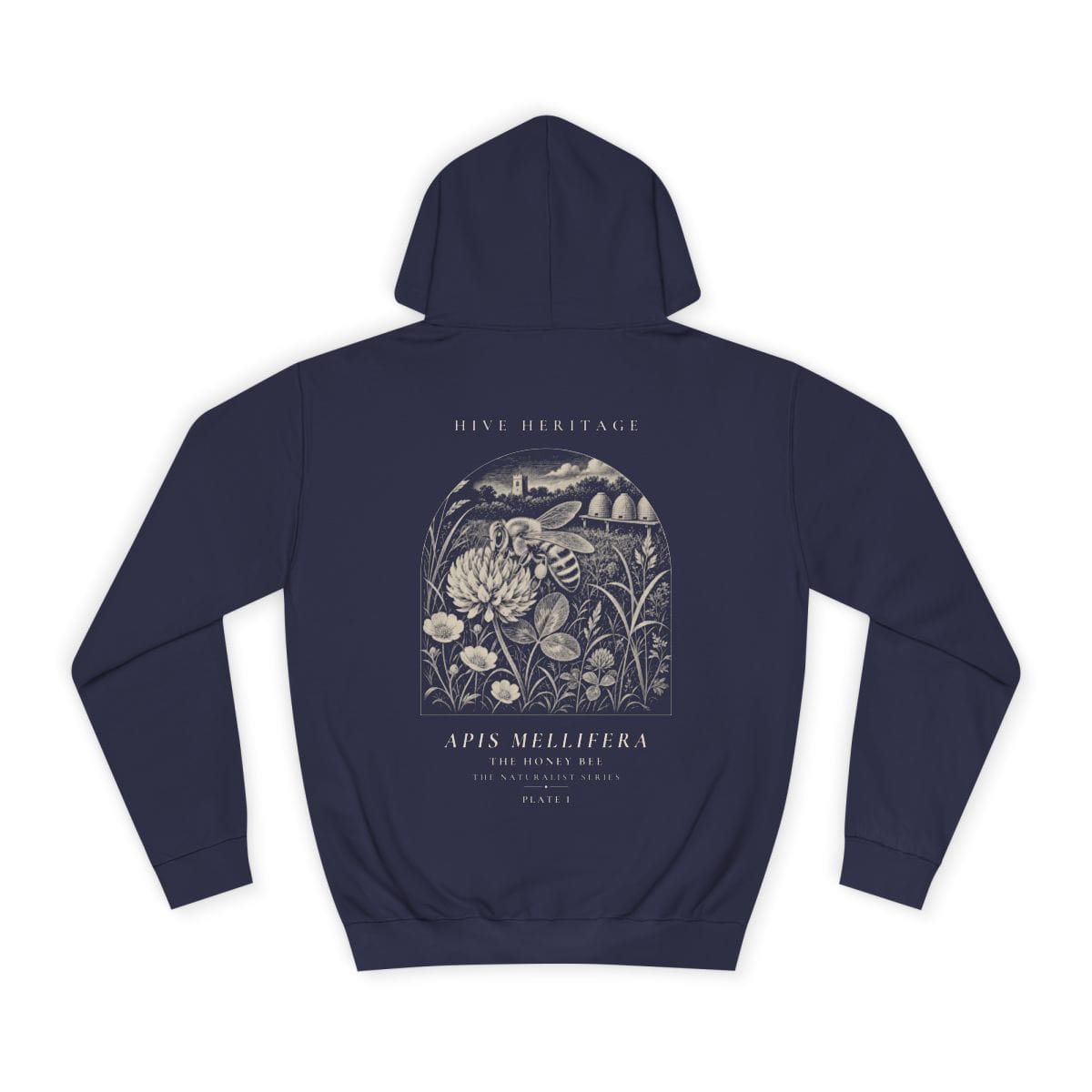 The Honey Bee - Naturalist Heavyweight Hoodie in Oxford Navy