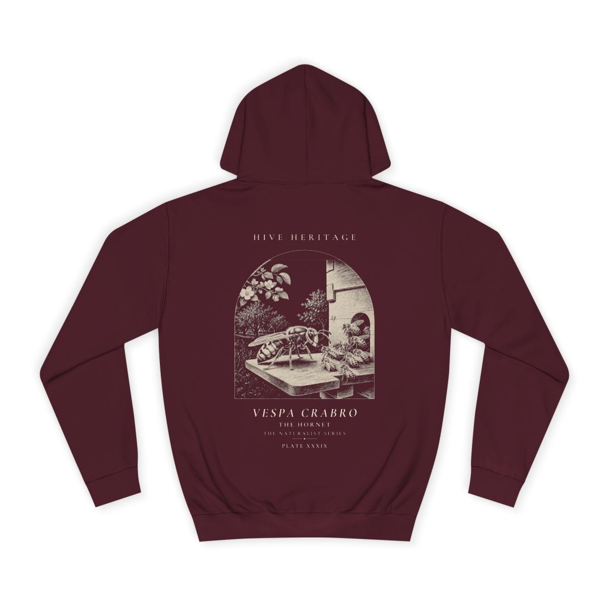The Hornet - Naturalist Heavyweight Hoodie in Burgundy