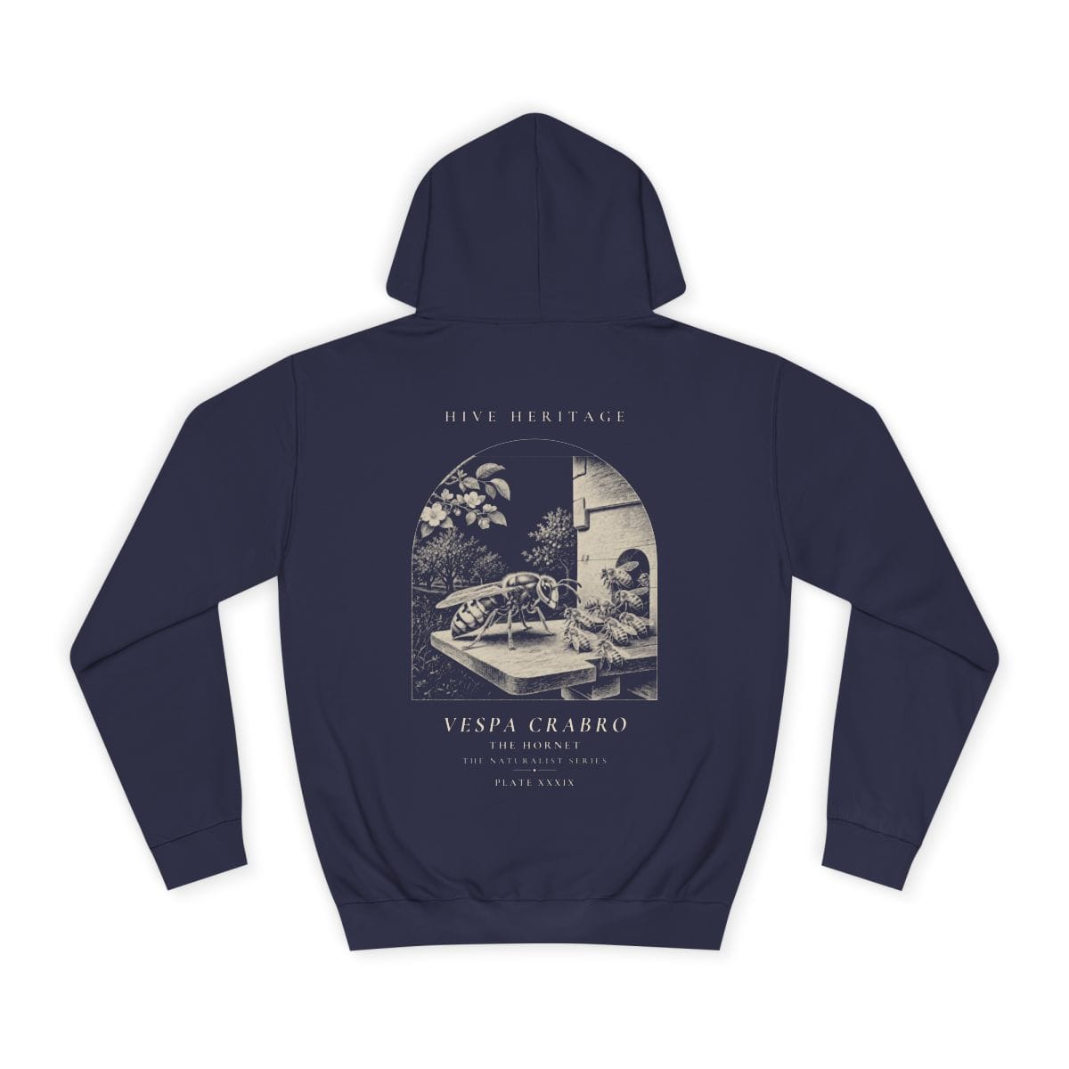 The Hornet - Naturalist Heavyweight Hoodie in Oxford Navy