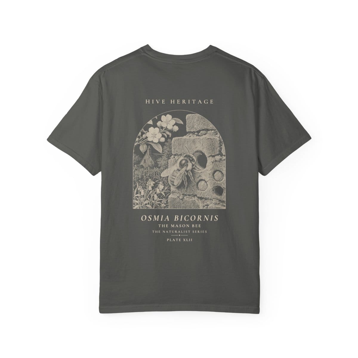 The Mason Bee - Naturalist Heavyweight T-Shirt in Pepper