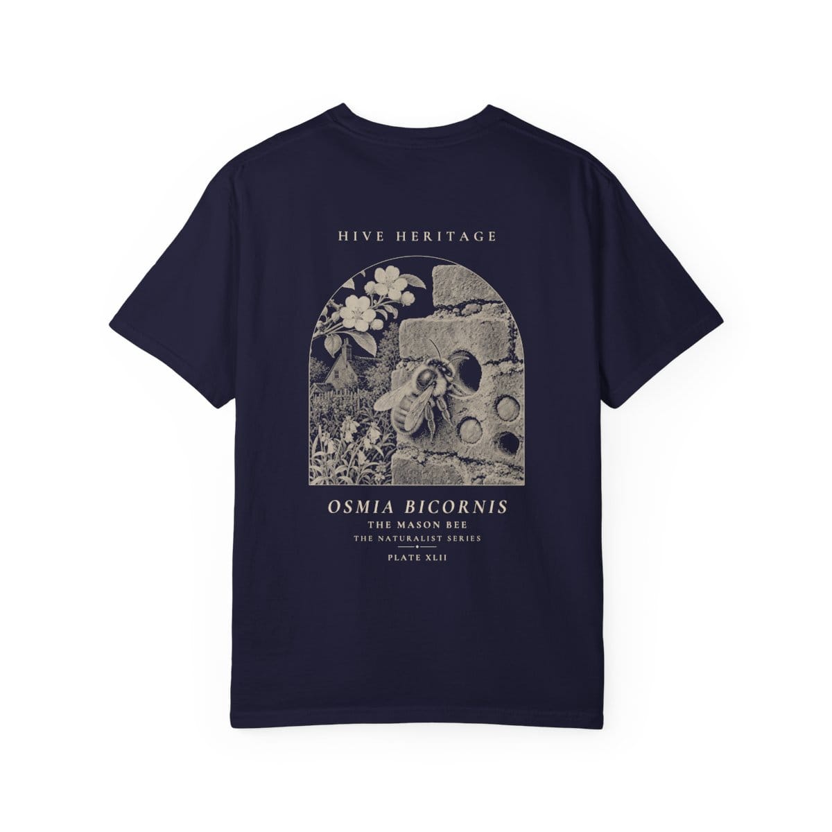The Mason Bee - Naturalist Heavyweight T-Shirt in True Navy