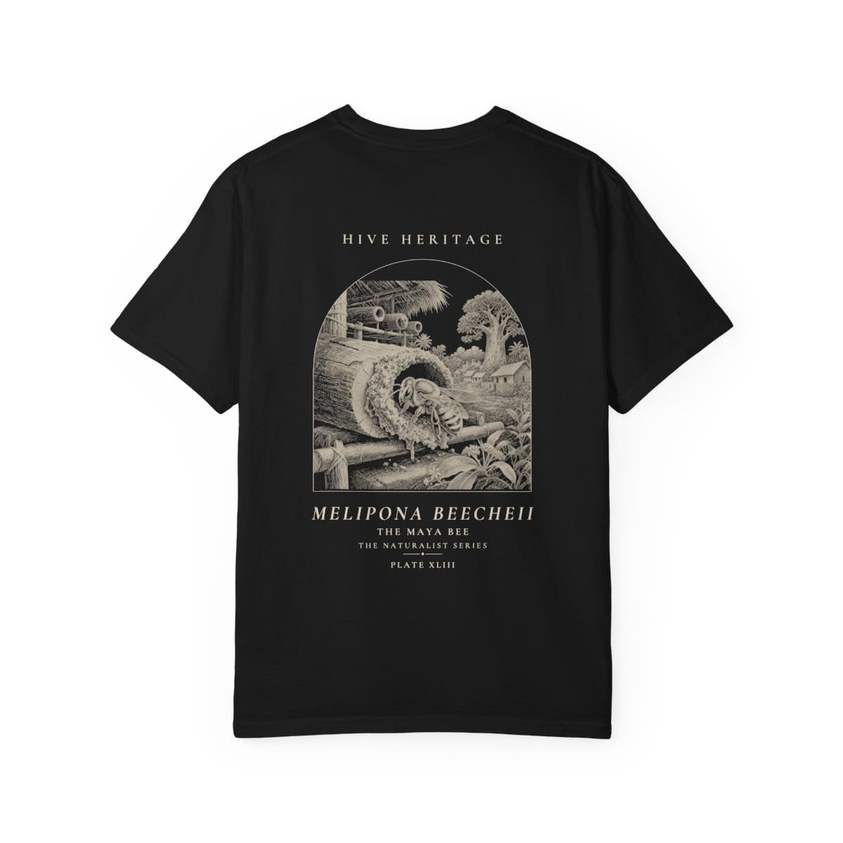 The Maya Bee - Naturalist Heavyweight T-Shirt in Black