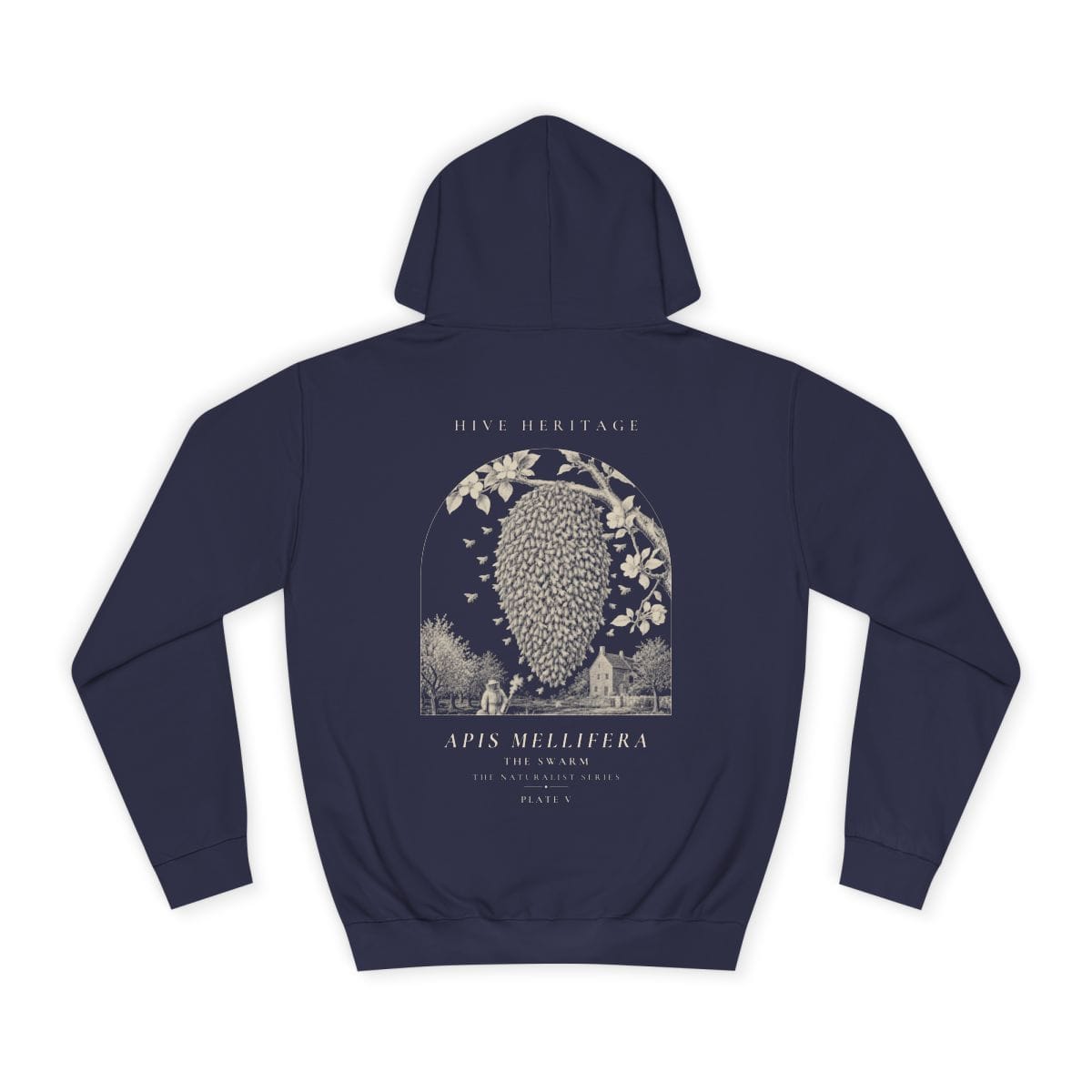 The Swarm - Naturalist Heavyweight Hoodie in Oxford Navy