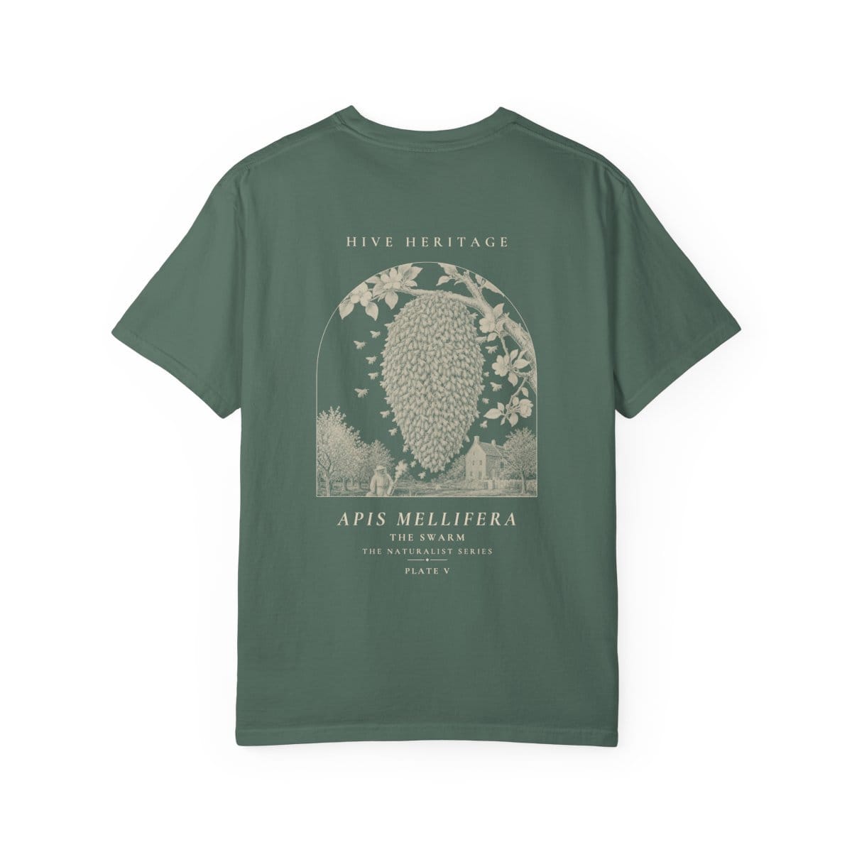 The Swarm - Naturalist Heavyweight T-Shirt in Blue Spruce