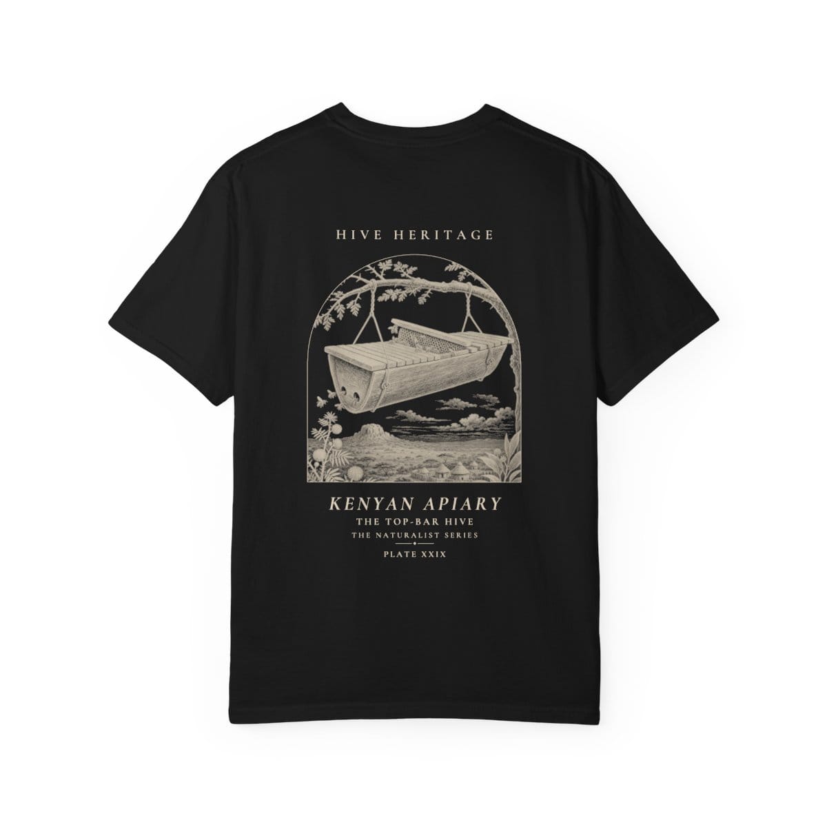 The Top-Bar Hive - Naturalist Heavyweight T-Shirt · Black / S
