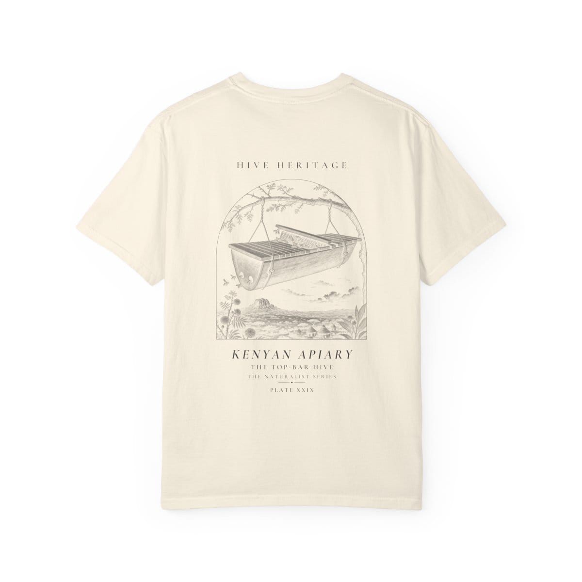 The Top-Bar Hive - Naturalist Heavyweight T-Shirt in Ivory
