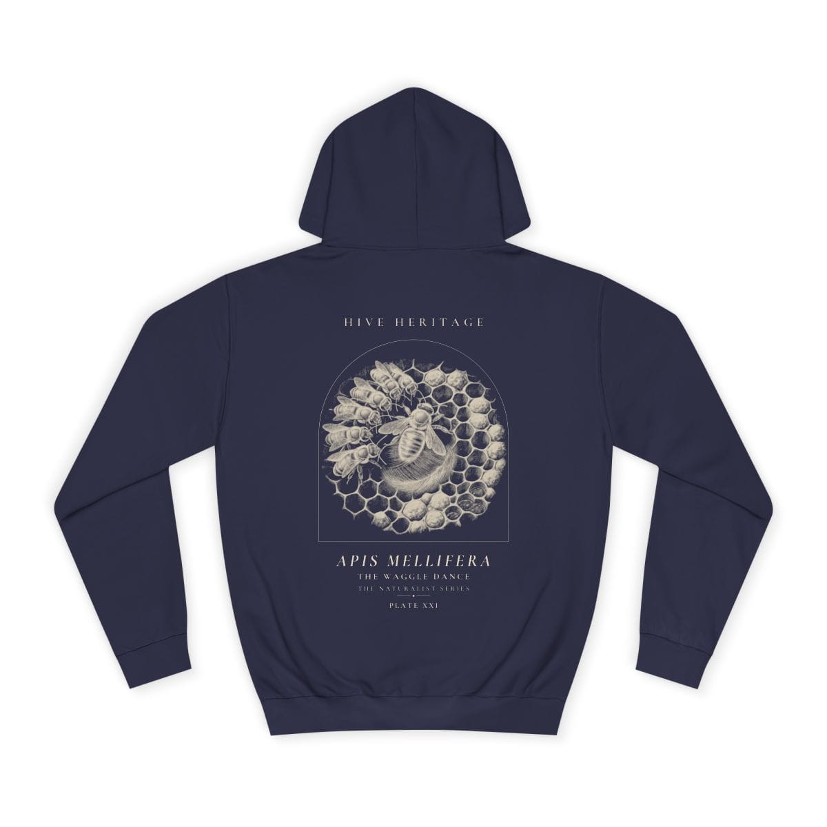 The Waggle Dance - Naturalist Heavyweight Hoodie in Oxford Navy