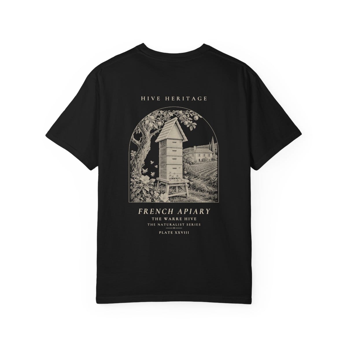 The Warre Hive - Naturalist Heavyweight T-Shirt · Black / S