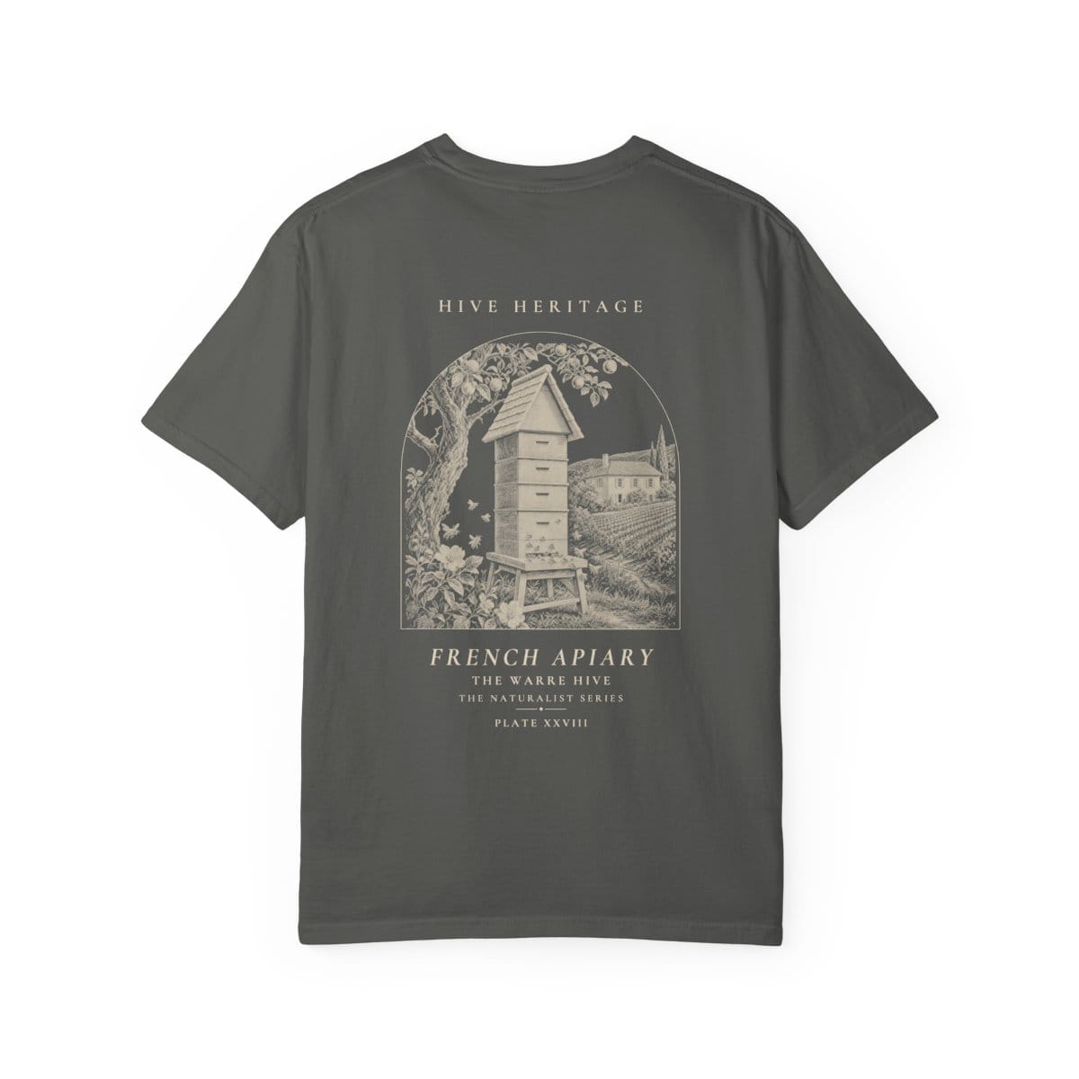 The Warre Hive - Naturalist Heavyweight T-Shirt in Pepper