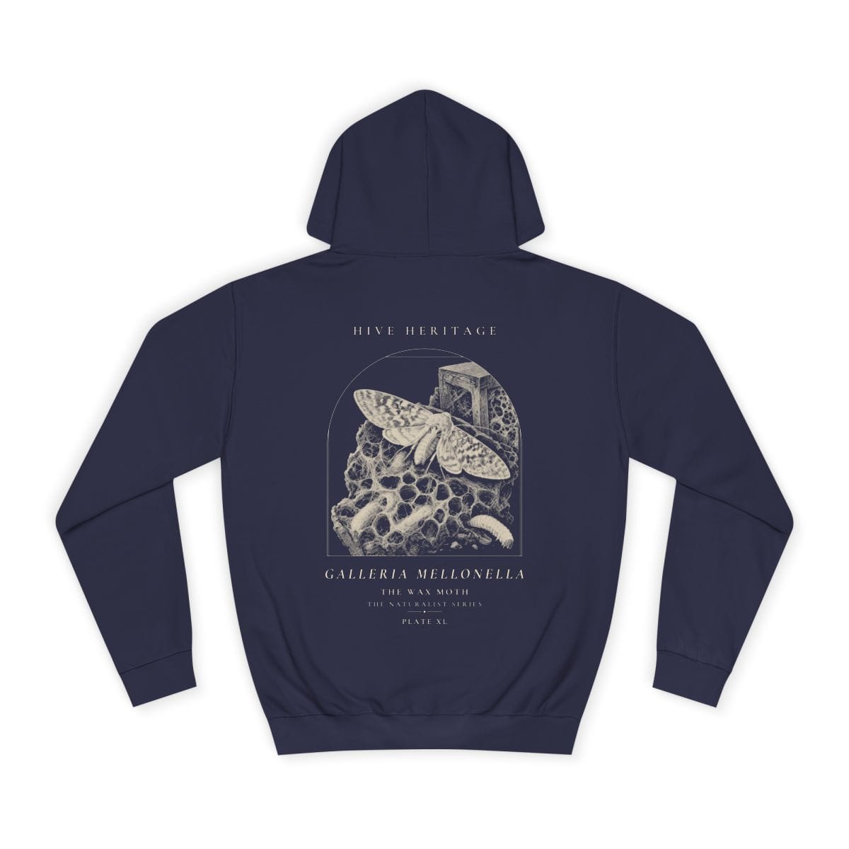 The Wax Moth - Naturalist Heavyweight Hoodie in Oxford Navy