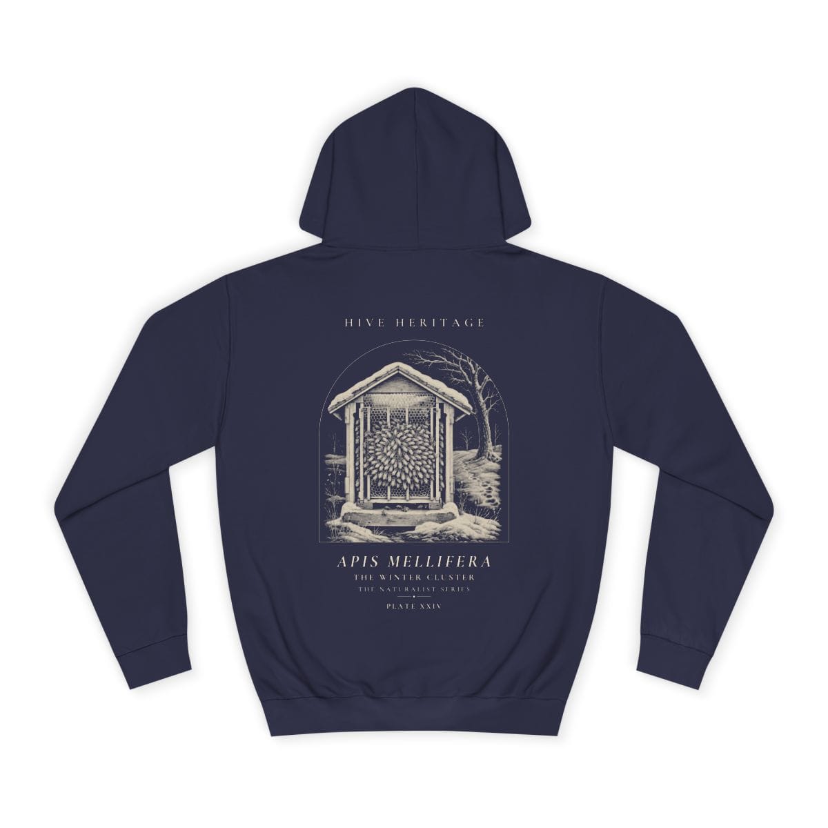 The Winter Cluster - Naturalist Heavyweight Hoodie in Oxford Navy
