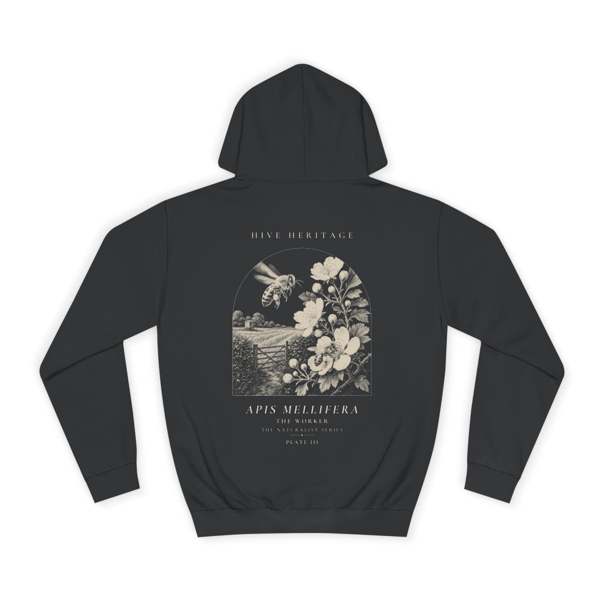 The Worker - Naturalist Heavyweight Hoodie in Jet Black