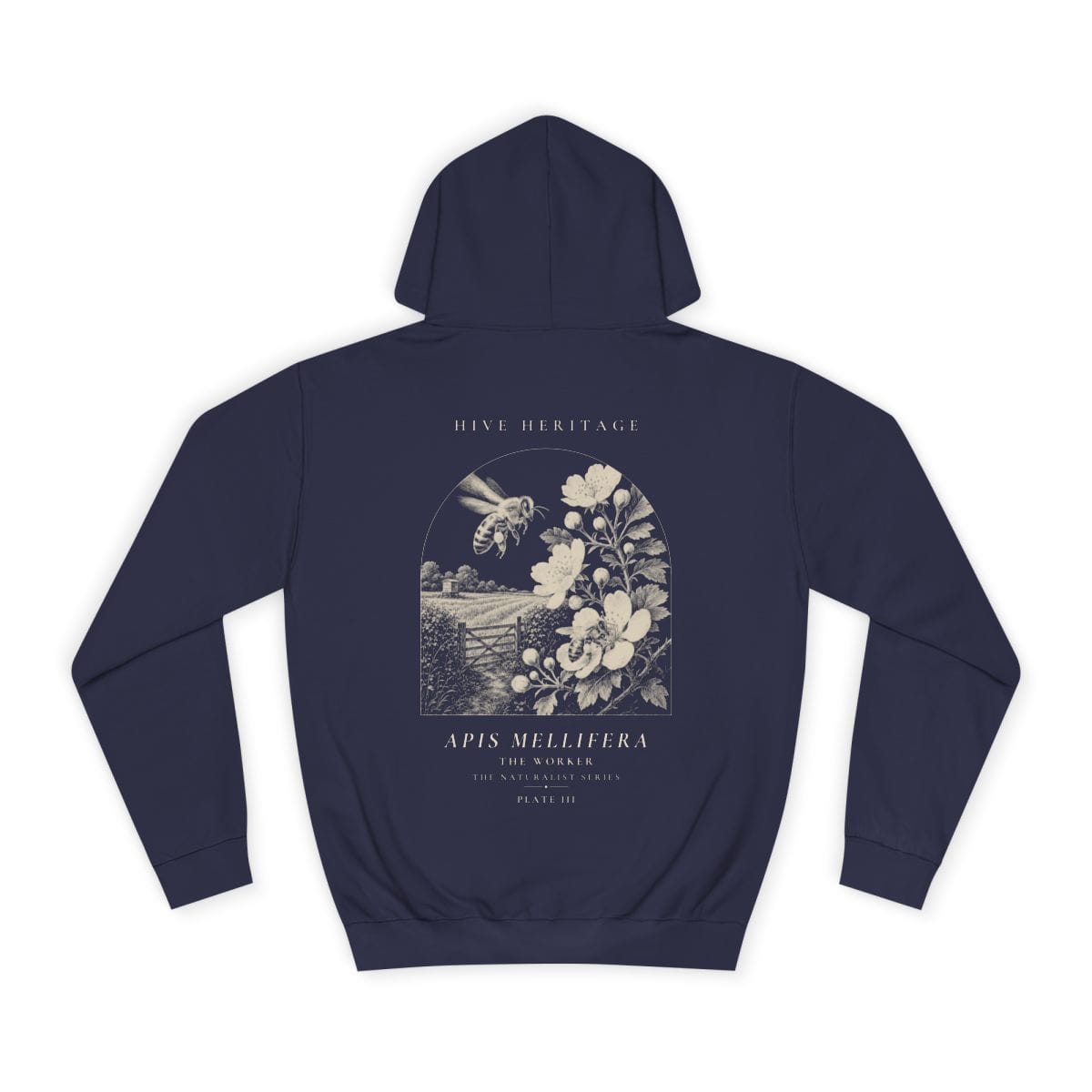 The Worker - Naturalist Heavyweight Hoodie in Oxford Navy