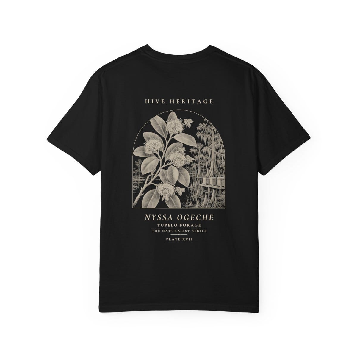 Tupelo Forage - Naturalist Heavyweight T-Shirt · Black / S