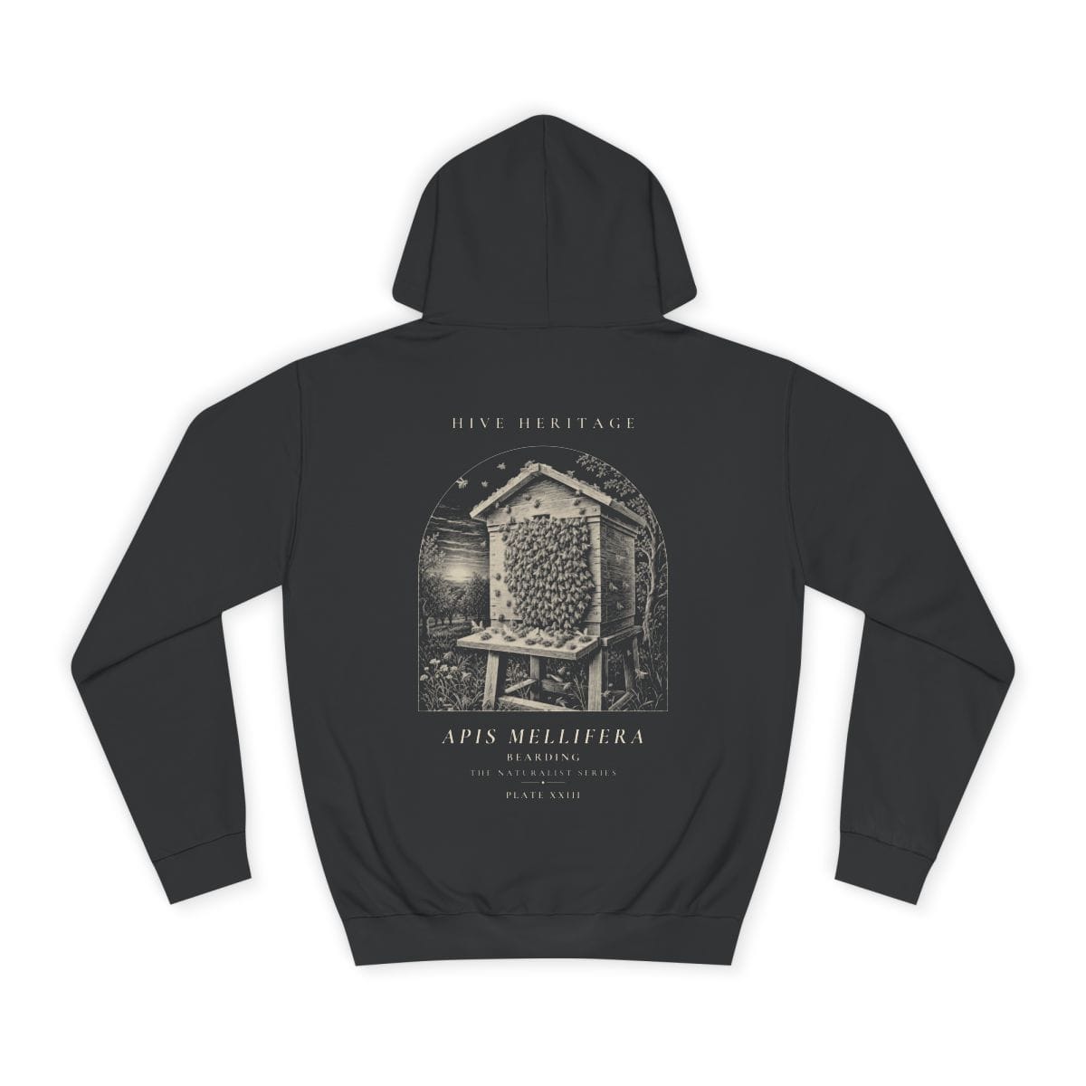 Bearding - Naturalist Heavyweight Hoodie in Jet Black