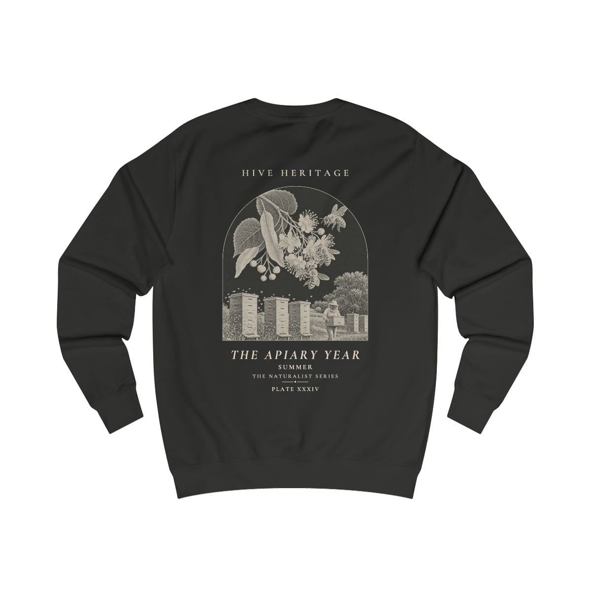 Summer - Naturalist Crew Sweatshirt in Jet Black